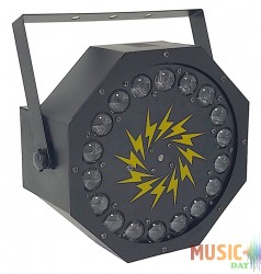 Led Star Cyclone Прибор светодиодный многолучевой дискотечный 3*9Вт RGB+зеленый лазер