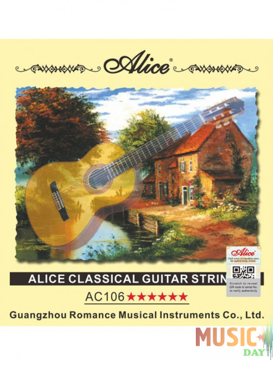 Струны для классической гитары, Normal tension, нейлон Alice AC106-N