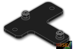 EVE AUDIO Adapter plate for K&M 24471