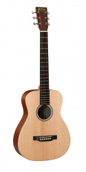 Martin LX1  LITTLE MARTIN акустическая гитара мини-Dreadnought с чехлом, цвет натуральный